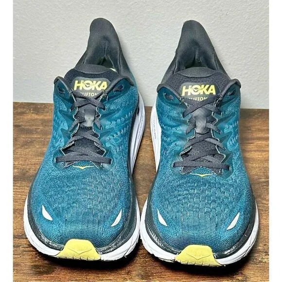 Hoka One One Clifton 8 Mens 11.5 2E Running Athletic Shoes Sneakers 1121374 BCBT