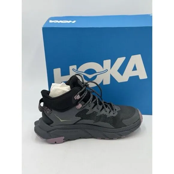 HOKA Womens Trail Code GTX Hiking Boots Black / Castlerock Size 10.5 B NEW