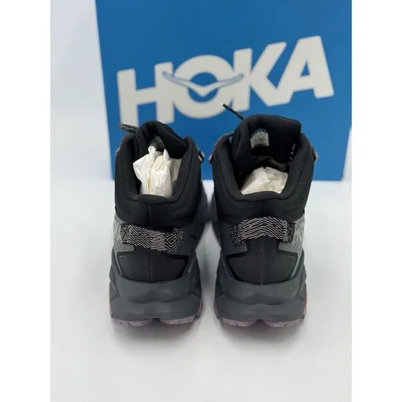 HOKA Womens Trail Code GTX Hiking Boots Black / Castlerock Size 10.5 B NEW