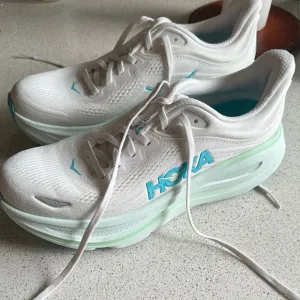 Hoka Women's White and Mint Running Shoes