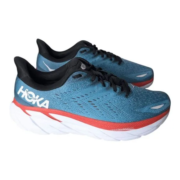 HOKA ONE ONE Clifton 8 &quot;Real Teal&quot; Running Shoes Size 11D