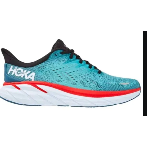 HOKA ONE ONE Clifton 8 &quot;Real Teal&quot; Running Shoes Size 11D