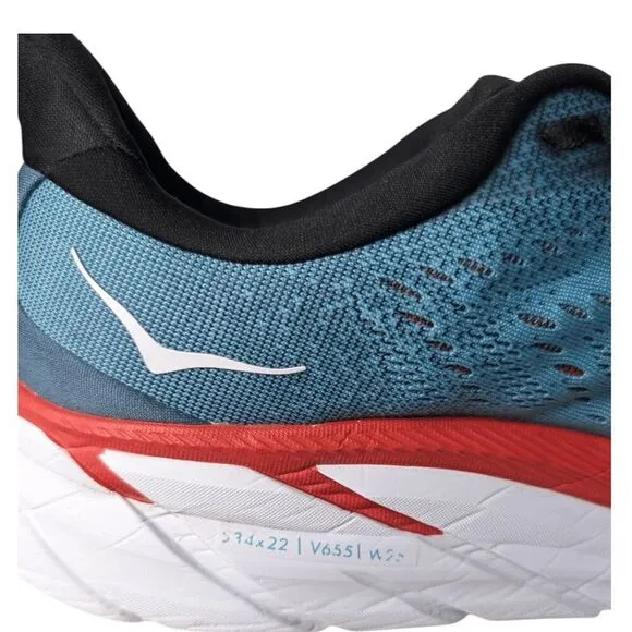 HOKA ONE ONE Clifton 8 &quot;Real Teal&quot; Running Shoes Size 11D