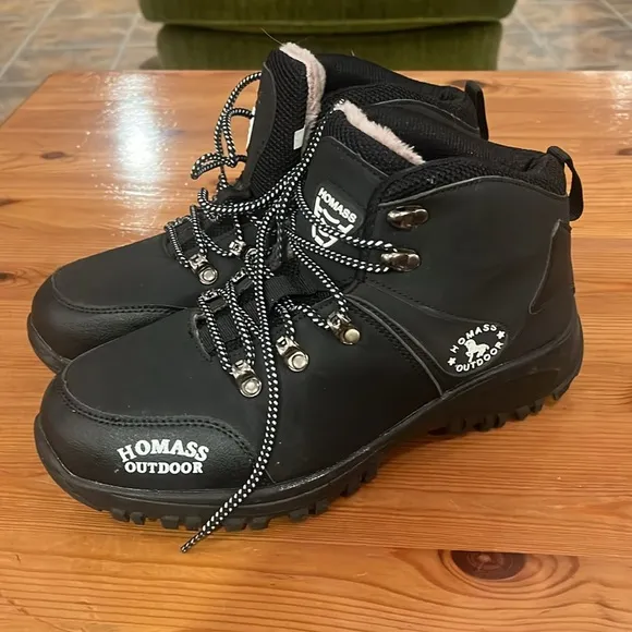 Homass Outdoor Mens‎ Waterproof Hiking Boots Size 41 Comfortable Great Preowned