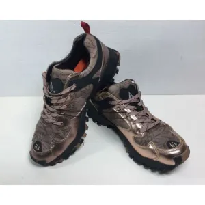 Humtto Hiking‎ trail shoes Bronze designer logo running sneakers mens size 7.5