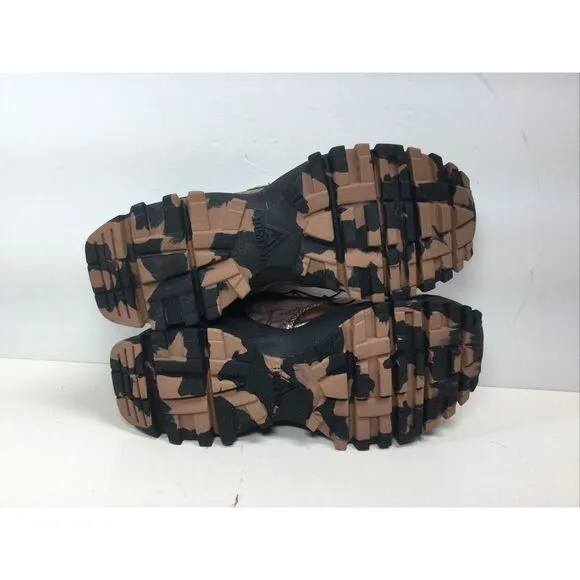 Humtto Hiking‎ trail shoes Bronze designer logo running sneakers mens size 7.5