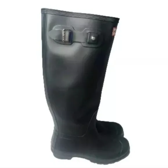 Hunter Boots Women's' Size 8 Original Tall Matt Rain Boots Buckle Strap