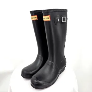 Hunter Childrens Original Black Tall Boots Size 2