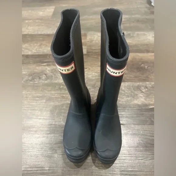 Hunter Kid’s Blue / Gray Rain Boots