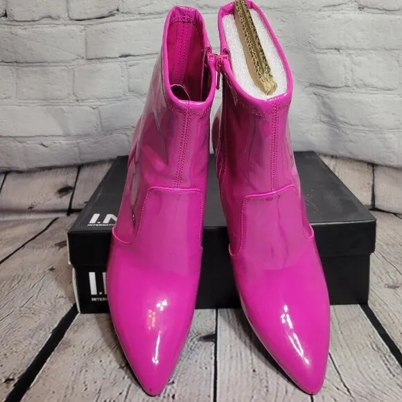 INC Ibrina Pointed Toe Sculpted Heel Dress Boots