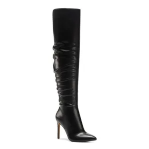 INC Womens Black Cushioned Iyonna Pointed Toe Stiletto Zip-Up Dress Boots 8 M