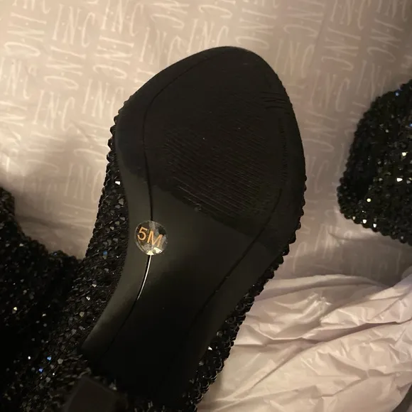 INC Women's Gerii Dress Shimmering Boots-Sz 5