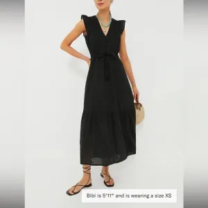 INDIA COLLECTION BY EMERSON FRYBlack Swiss Dot Surya Dress