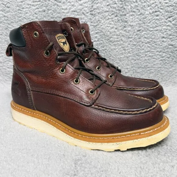 Irish Setter Ashby Mens Size 11 Work Boots Brown Leather 6 Inch Soft Toe 83605