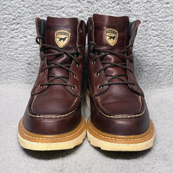 Irish Setter Ashby Mens Size 11 Work Boots Brown Leather 6 Inch Soft Toe 83605