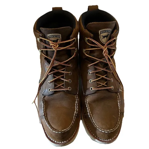 Irish Setter Wingshooter Waterproof 7&quot; Lace Up Work Boots #891 Mens Size 11 *R*