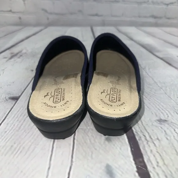 Italian Fly Flot Mesh Clogs‎ Leather Slip On Shoes EU 41 US W9.5 M8.5 NWOB