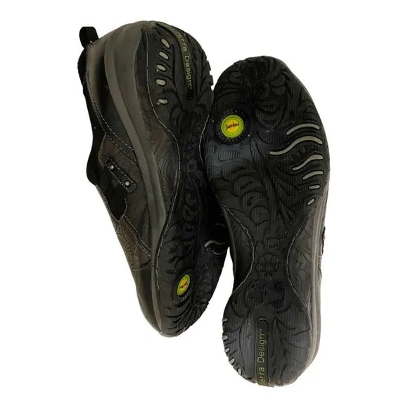 J-41 Jamboo Size 9 Vegan Leather All Terra Design Black Slip On Shoes
