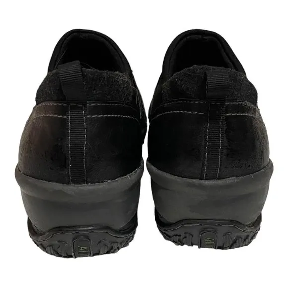 J-41 Jamboo Size 9 Vegan Leather All Terra Design Black Slip On Shoes