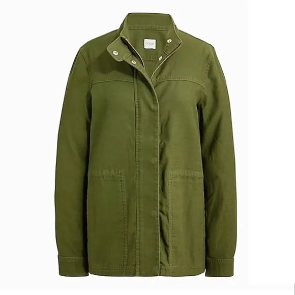 J. Crew drawcord waisted ultility jacket sm small new