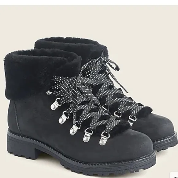 J. Crew Nordic Boots F8444 Black 6