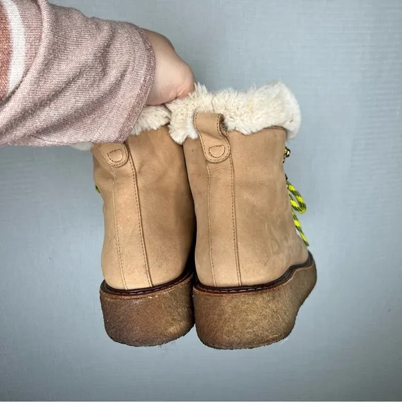 J.Crew | Woman’s Boots Tan Work 9 Fur Fuzzy Lined