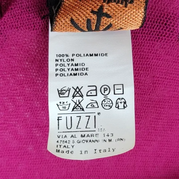 Jean Paul Gaultier Semi Swoop Neck Ruched Sheer Dress Pink Small
