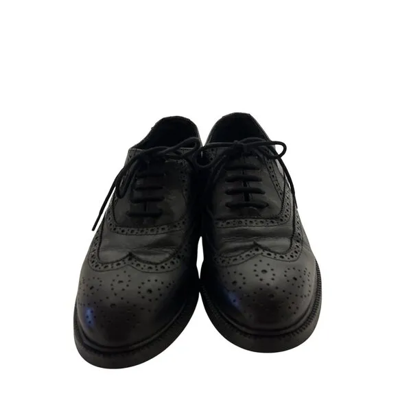 Jeffrey Campbell Women's Shoes Moyra Oxford Black Leather Academia Preppy Size 7