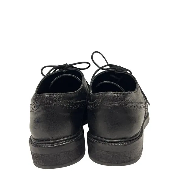 Jeffrey Campbell Women's Shoes Moyra Oxford Black Leather Academia Preppy Size 7