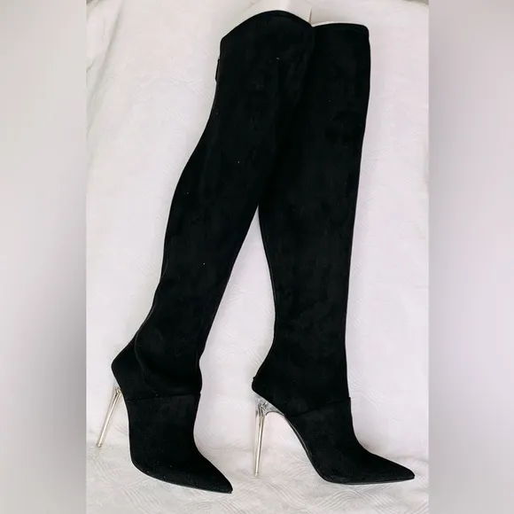Jennifer Lopez JLO Azzala Over The Knee Stiletto Boots - NWOB