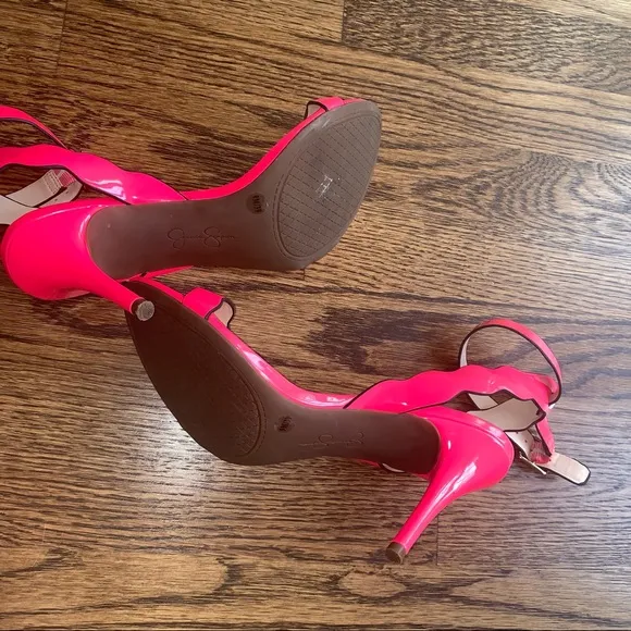 Jessica Simpson Morena scallop ankle strap sandals