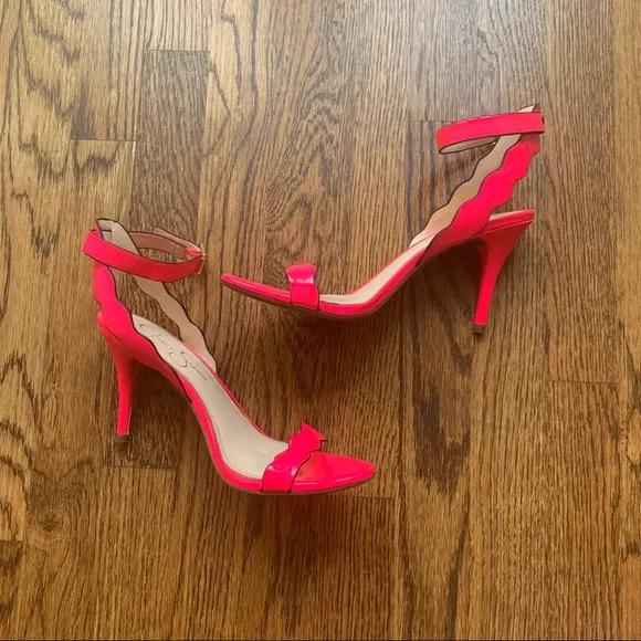 Jessica Simpson Morena scallop ankle strap sandals