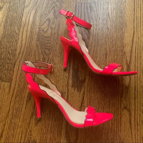 Jessica Simpson Morena scallop ankle strap sandals