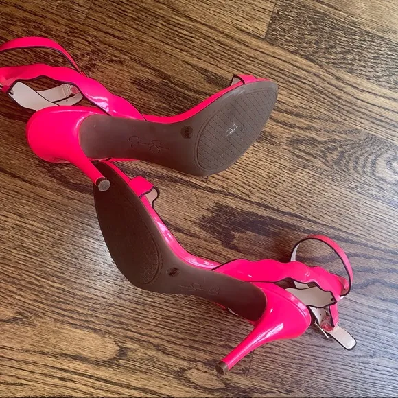 Jessica Simpson Morena scallop ankle strap sandals