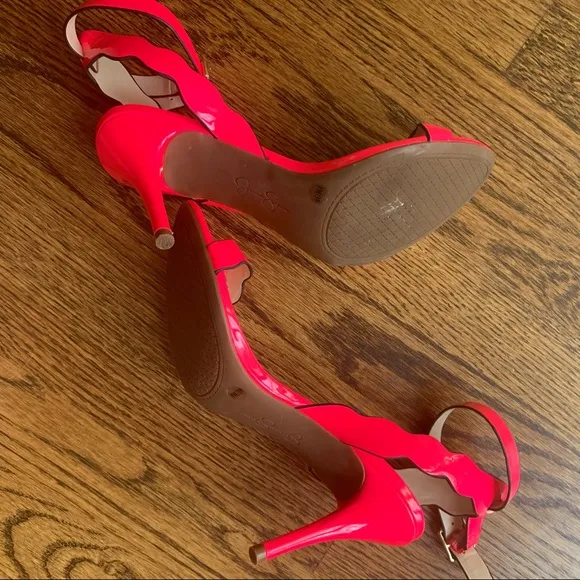 Jessica Simpson Morena scallop ankle strap sandals