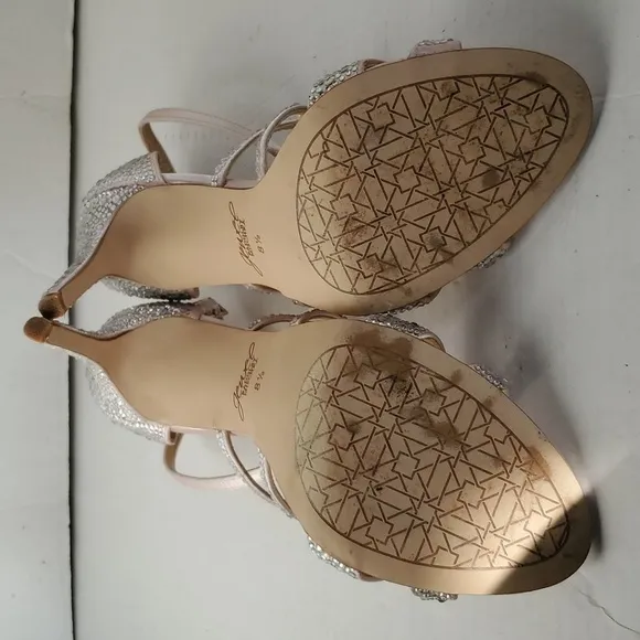 Jewel Badgley Mischka Gweny Heels Pumps Stilettos Strappy Sandals Women's Womans