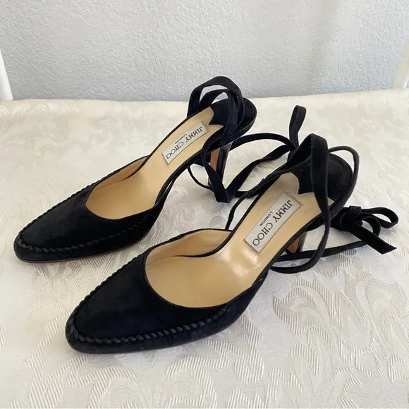 Jimmy choo ankle tie sandals
