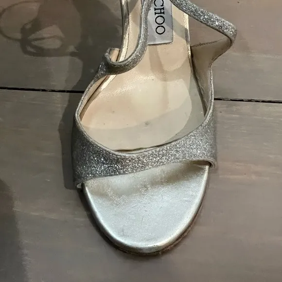 JIMMY CHOO LANG GOLD HEELS
