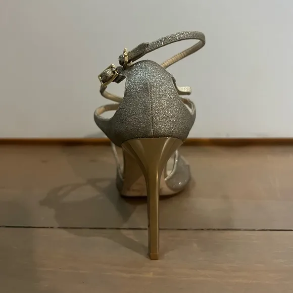 JIMMY CHOO LANG GOLD HEELS