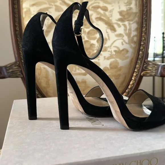 Jimmy Choo Suede Heeled Sandals