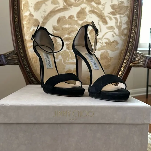 Jimmy Choo Suede Heeled Sandals