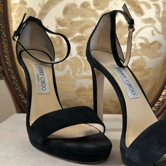 Jimmy Choo Suede Heeled Sandals