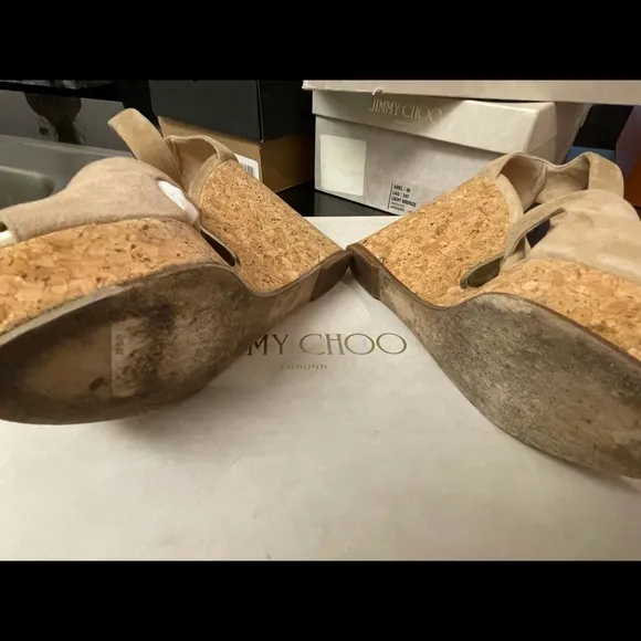 Jimmy Choo Suede Sandals size 40.5