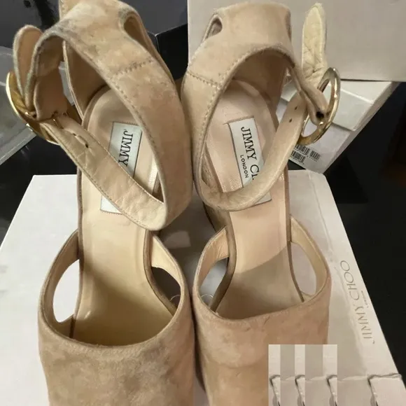 Jimmy Choo Suede Sandals size 40.5