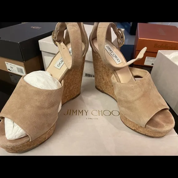 Jimmy Choo Suede Sandals size 40.5