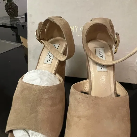 Jimmy Choo Suede Sandals size 40.5