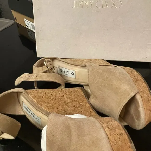 Jimmy Choo Suede Sandals size 40.5