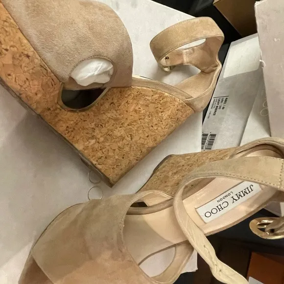 Jimmy Choo Suede Sandals size 40.5