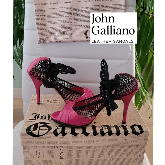 John Galliano Leather Sandals ❤️