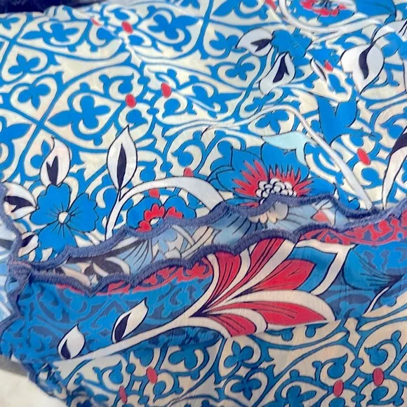 Johnny Was Blue Pattern Tunic/Dress Size Small